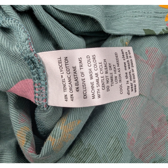 Toad & Co Chaka Skirt Womens Small Silver Pine Floral Organic Outdoors A Line - Picture 7 of 7